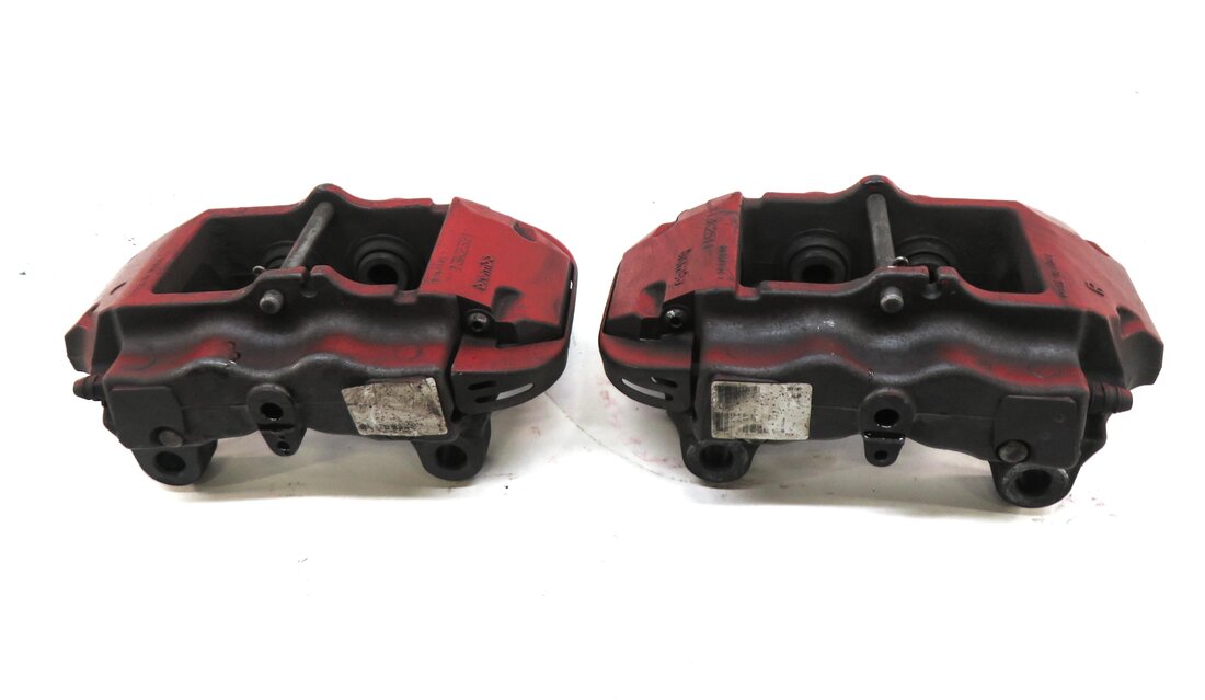 Thumbnail 4: 04-15 VW TOUAREG AUDI Q7 (4L) REAR LEFT & RIGHT DISC BRAKE CALIPER SET-2 BREMBO