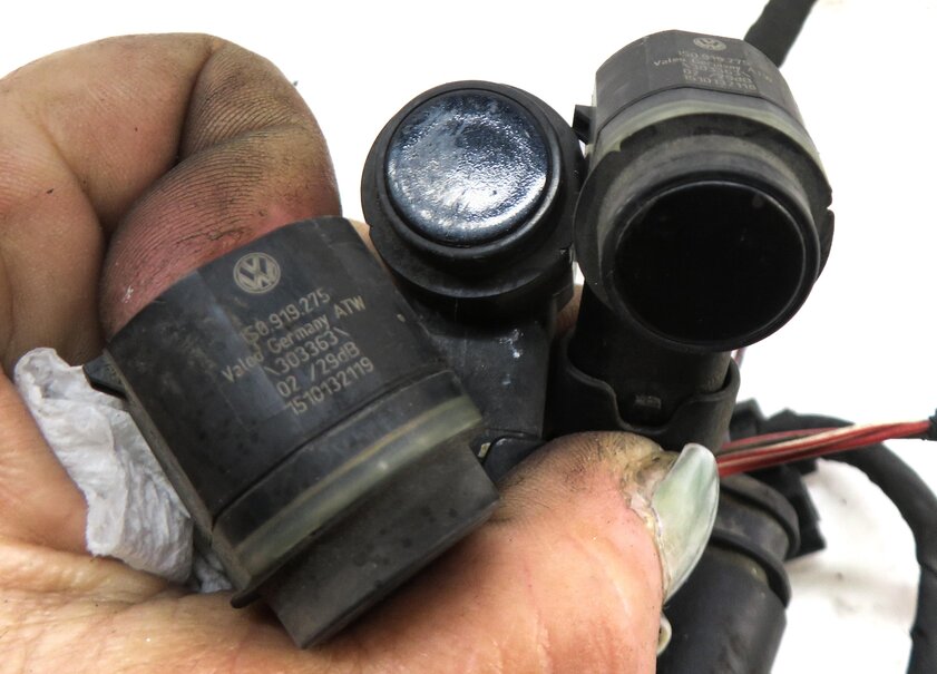 Thumbnail 5: 2014 AUDI Q7 (4L) REAR PARK ASSIST PDC SENSOR SET4 (BLACK) & WIRE WIRING HARNESS