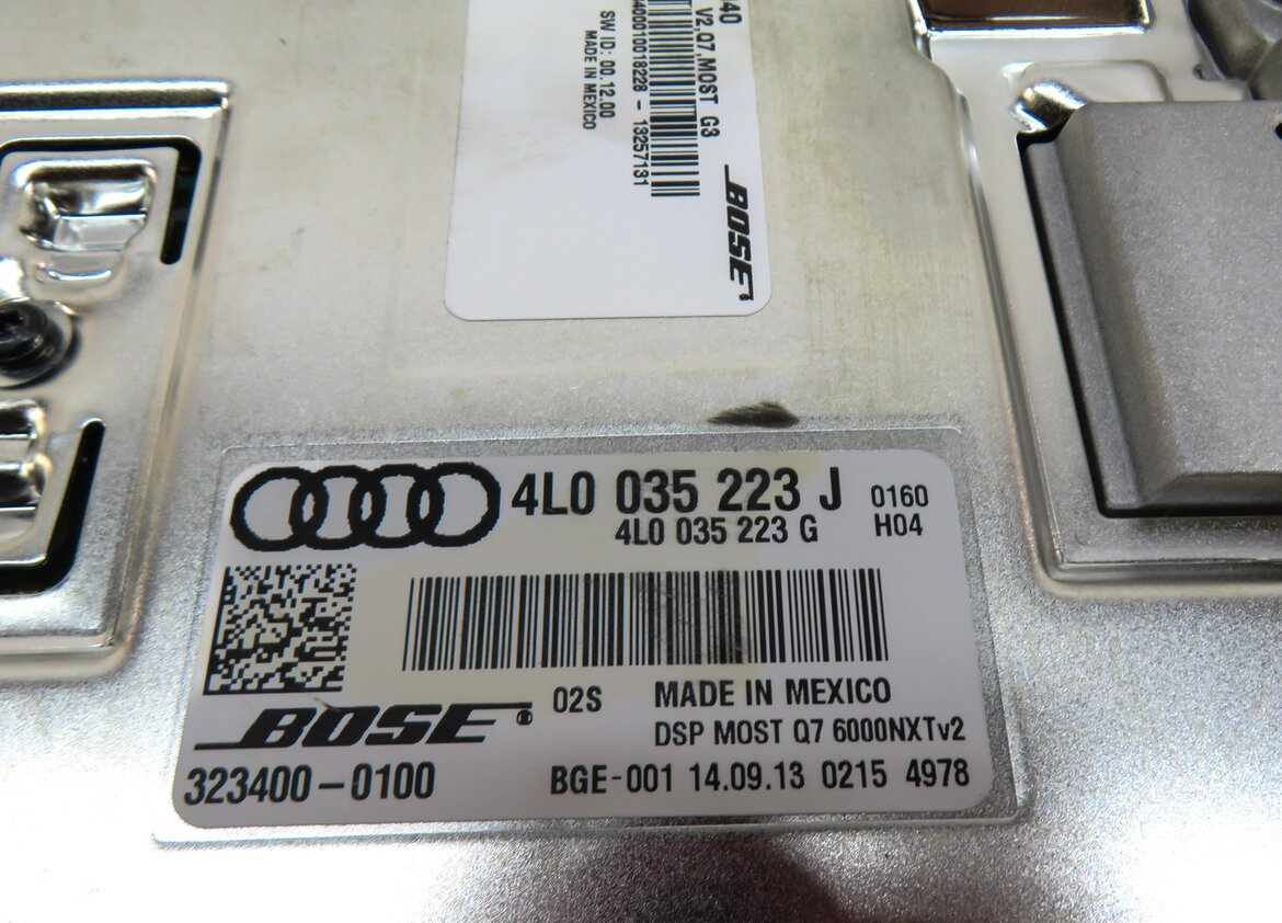 Thumbnail 5: 2013-2015 AUDI Q7 (4L) RADIO STEREO BOSE AUDIO AMP AMPLIFIER (OPTION 8RY)