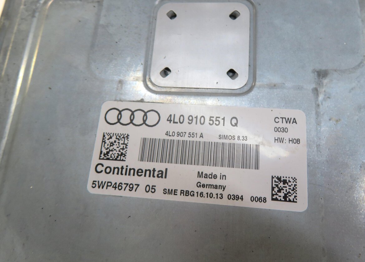 Thumbnail 14: 13-15 AUDI Q7 (4L) 3.0L CTWB SUPERCHARGED ENGINE BCM IMMOBILIZER MODULE KEY SET