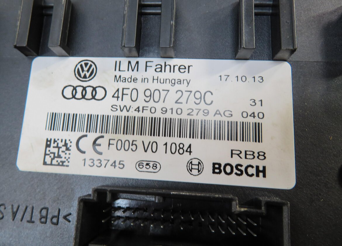 Thumbnail 17: 13-15 AUDI Q7 (4L) 3.0L CTWB SUPERCHARGED ENGINE BCM IMMOBILIZER MODULE KEY SET