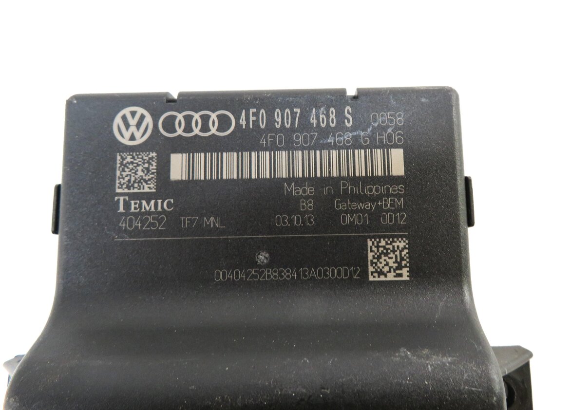 Thumbnail 18: 13-15 AUDI Q7 (4L) 3.0L CTWB SUPERCHARGED ENGINE BCM IMMOBILIZER MODULE KEY SET