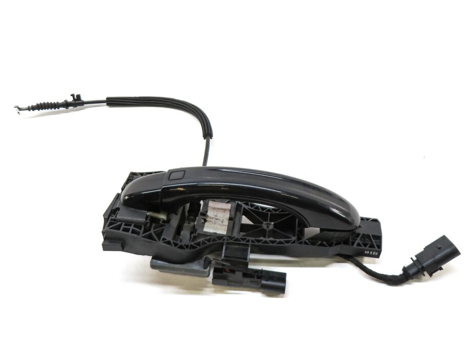 Thumbnail 2: 2007-2015 AUDI Q7 (4L) LEFT REAR KEYLESS EXTERIOR DOOR HANDLE (ORCA BLACK)