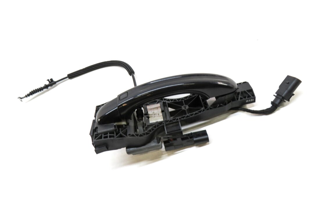 Thumbnail 3: 2007-2015 AUDI Q7 (4L) LEFT REAR KEYLESS EXTERIOR DOOR HANDLE (ORCA BLACK)