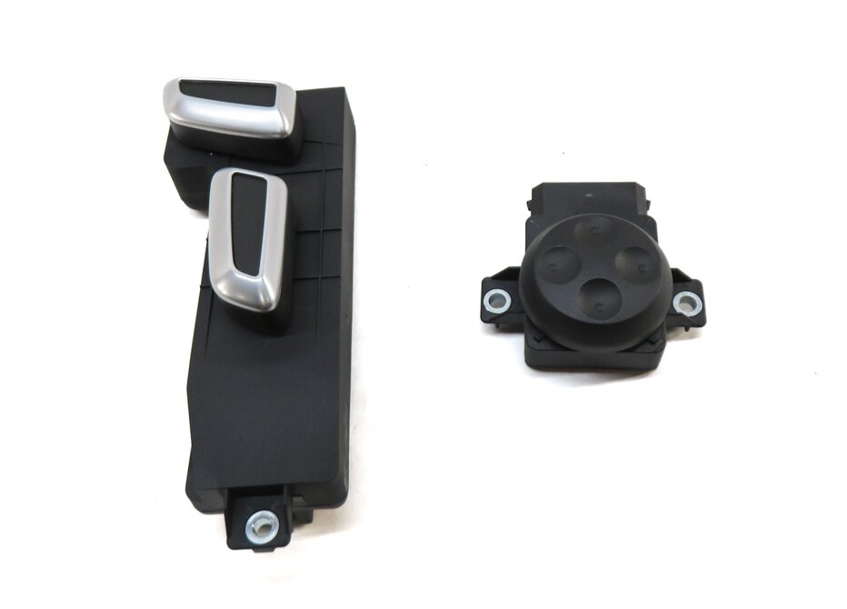 Thumbnail 2: 2014 AUDI Q7 (4L) FRONT LEFT DRIVER SEAT ADJUST ADJUSTMENT SWITCH SET 2 (BLACK)