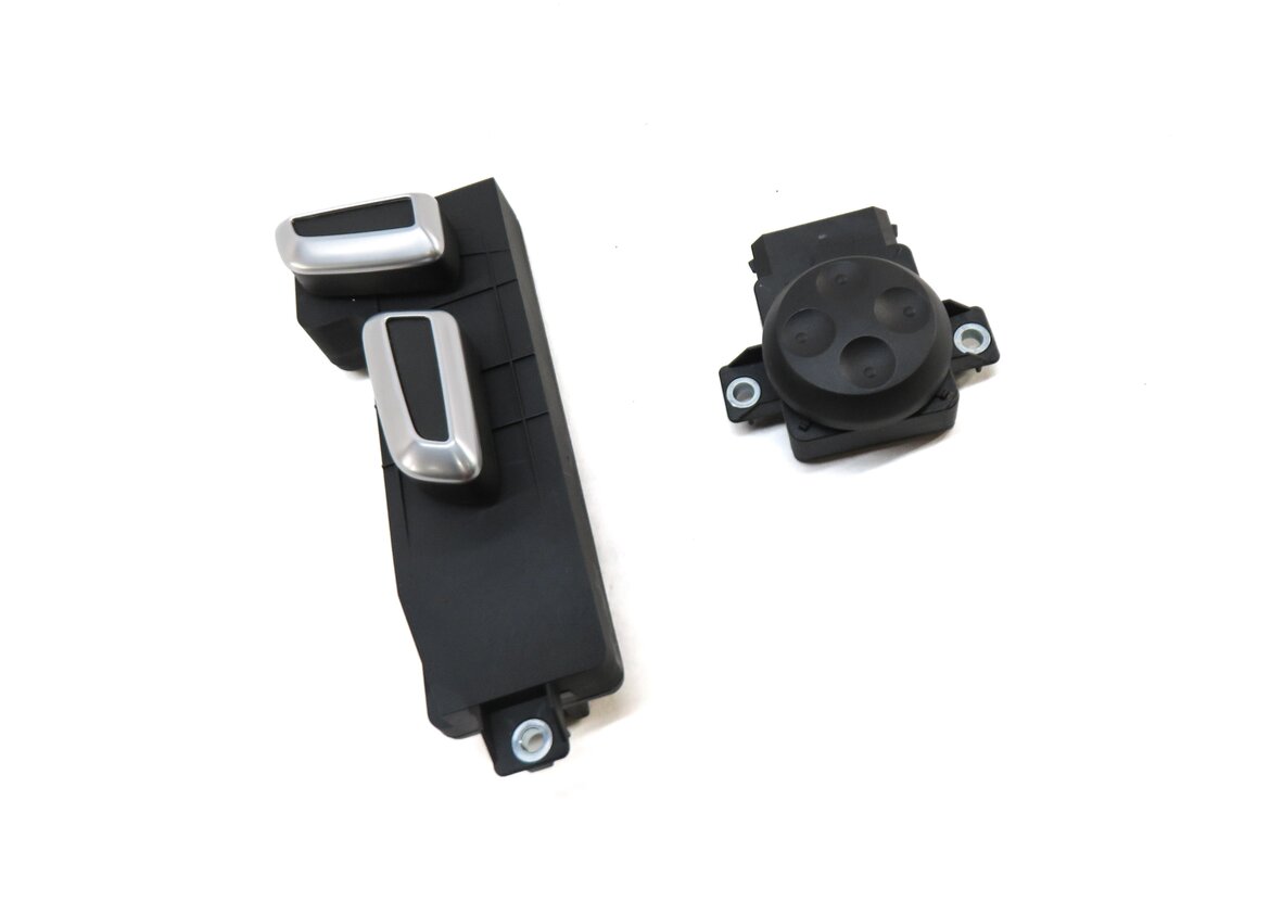 Thumbnail 3: 2014 AUDI Q7 (4L) FRONT LEFT DRIVER SEAT ADJUST ADJUSTMENT SWITCH SET 2 (BLACK)