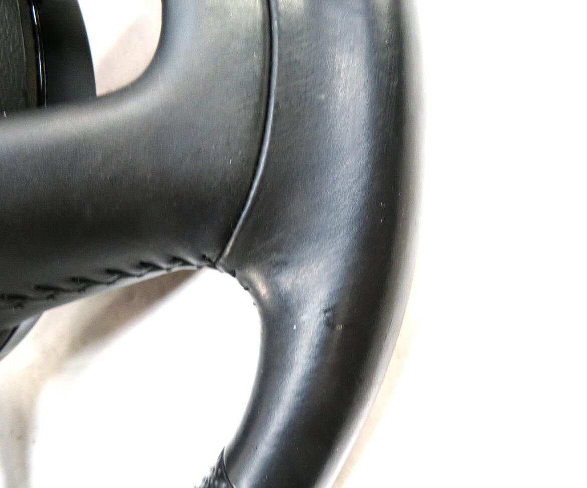 Thumbnail 6: 12-15 AUDI Q7 (4L) 3 SPOKE S-LINE STEERING WHEEL w/ SWITCHES & PADDLES (BLACK)