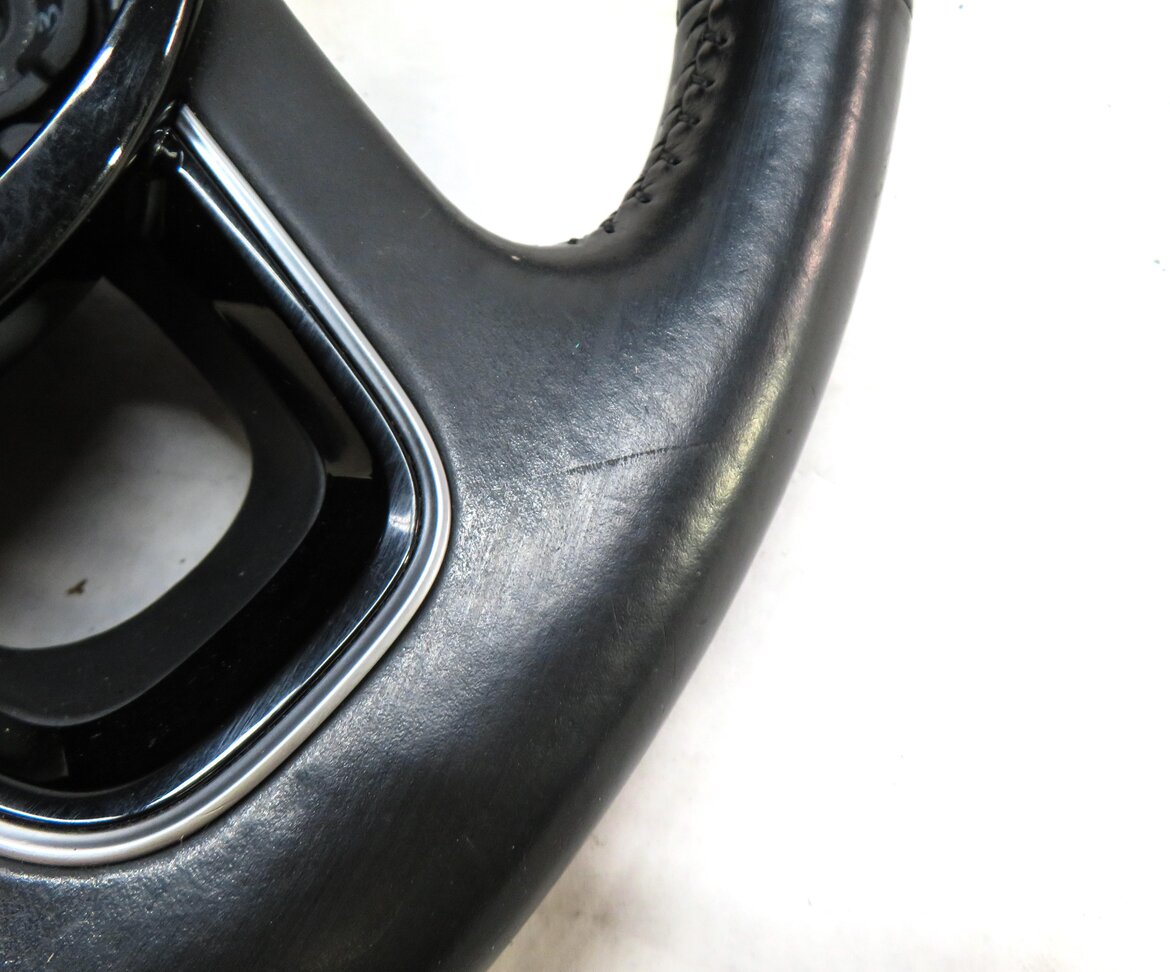 Thumbnail 7: 12-15 AUDI Q7 (4L) 3 SPOKE S-LINE STEERING WHEEL w/ SWITCHES & PADDLES (BLACK)