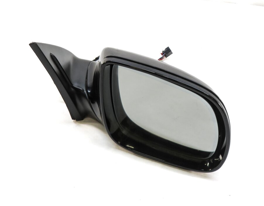 13-17 AUDI Q7 4L RIGHT DRIVER DOOR MIRROR PFOLD HEAT MEMORY AUTODIM BLIND BLACK