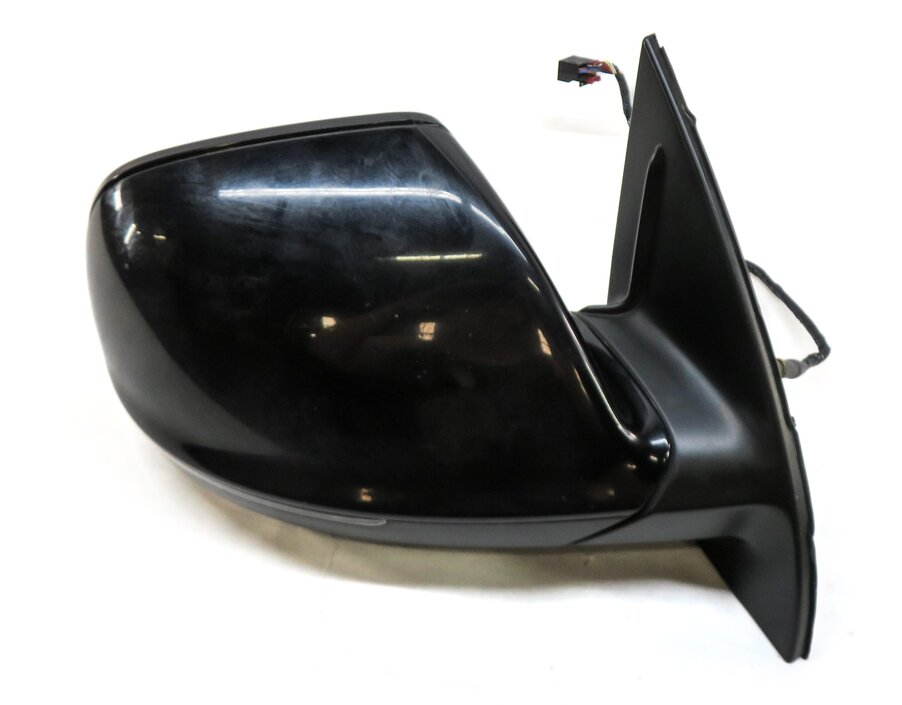 Thumbnail 8: 13-17 AUDI Q7 4L RIGHT DRIVER DOOR MIRROR PFOLD HEAT MEMORY AUTODIM BLIND BLACK