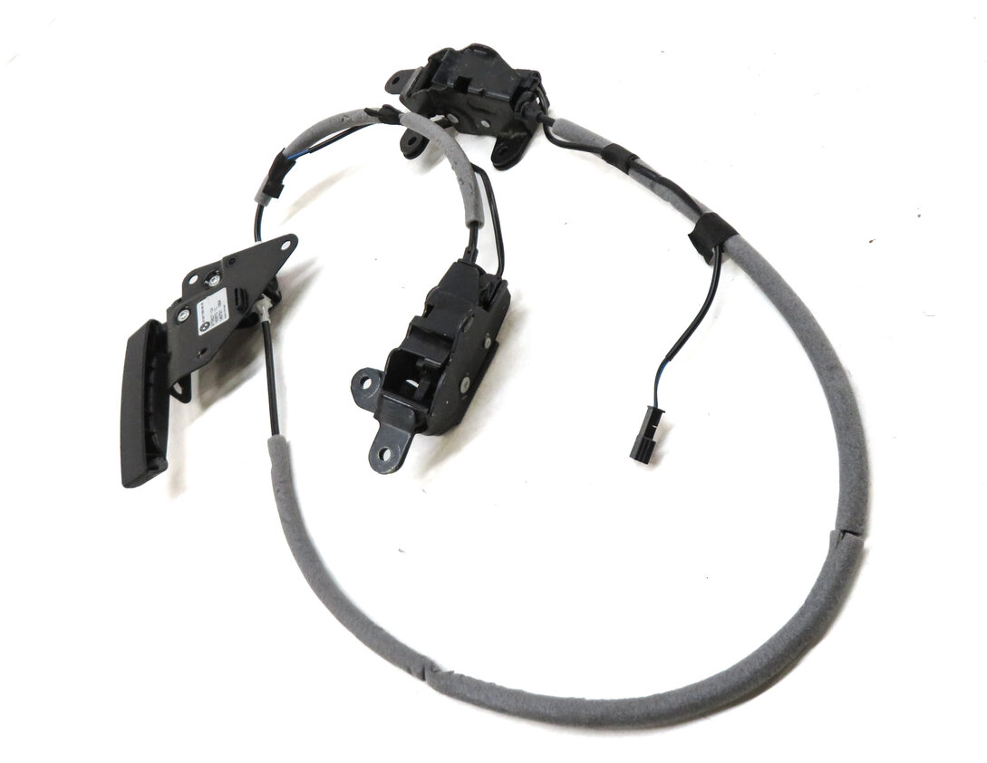 Thumbnail 3: 14-18 BMW X5 X5M (F15 F85) TRUNK LOWER TAILGATE LEFT & RIGHT LATCH SET w/ HANDLE