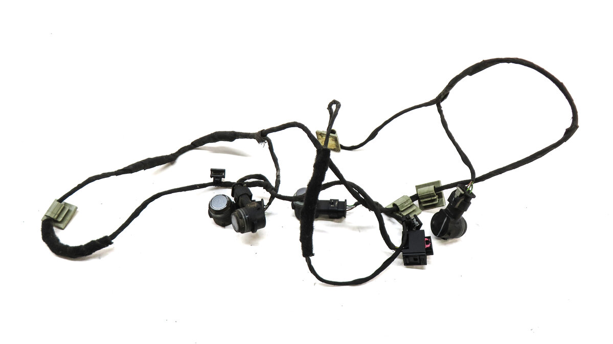 Thumbnail 2: 2015 BMW X5 (F15) REAR PARKING DISTANCE PDC SENSOR SET 4 w/ HARNESS (Grey)