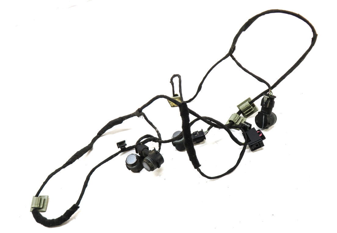 Thumbnail 3: 2015 BMW X5 (F15) REAR PARKING DISTANCE PDC SENSOR SET 4 w/ HARNESS (Grey)