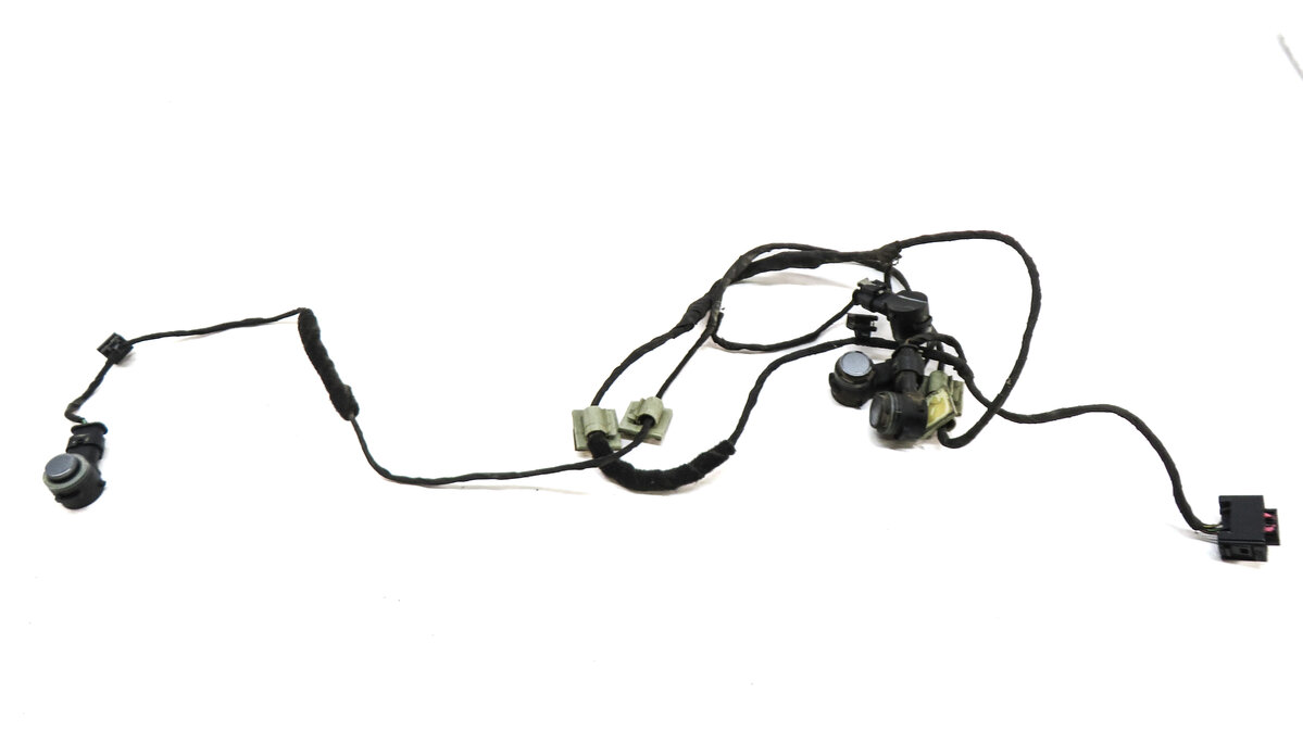 Thumbnail 4: 2015 BMW X5 (F15) REAR PARKING DISTANCE PDC SENSOR SET 4 w/ HARNESS (Grey)