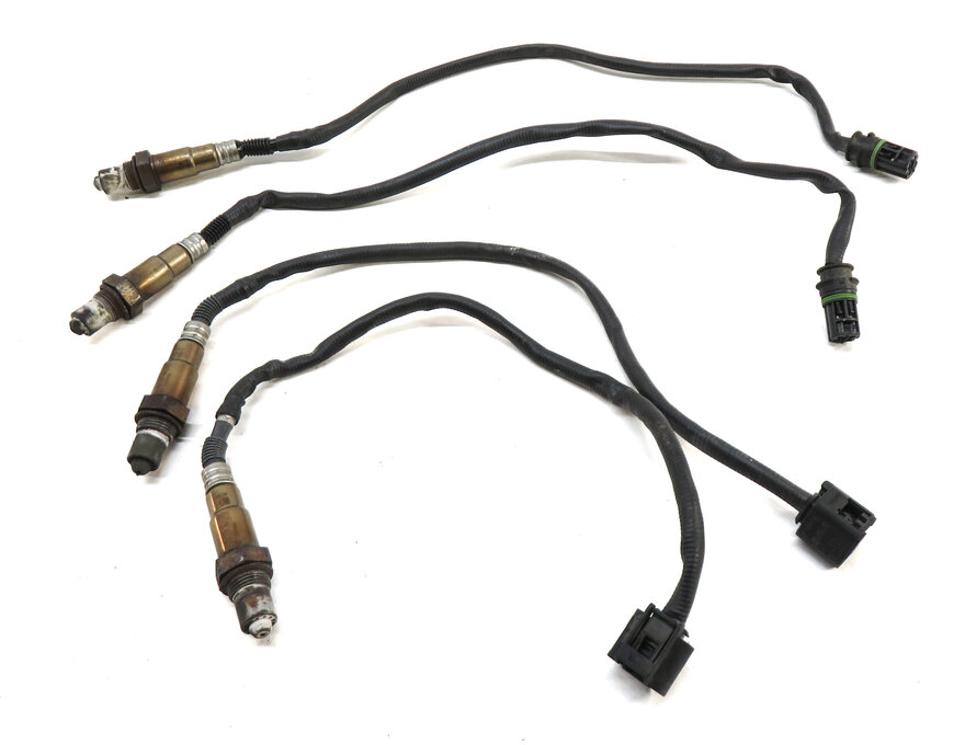 Thumbnail 2: 2015 BMW X5 F15 4.4L TWIN TURBO N63 ENGINE PRE POST CAT O2 OXYGEN SENSOR SET 4