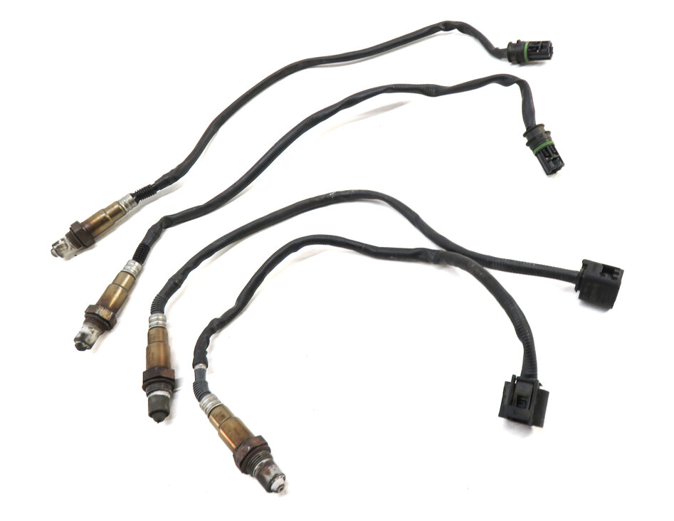 Thumbnail 3: 2015 BMW X5 F15 4.4L TWIN TURBO N63 ENGINE PRE POST CAT O2 OXYGEN SENSOR SET 4