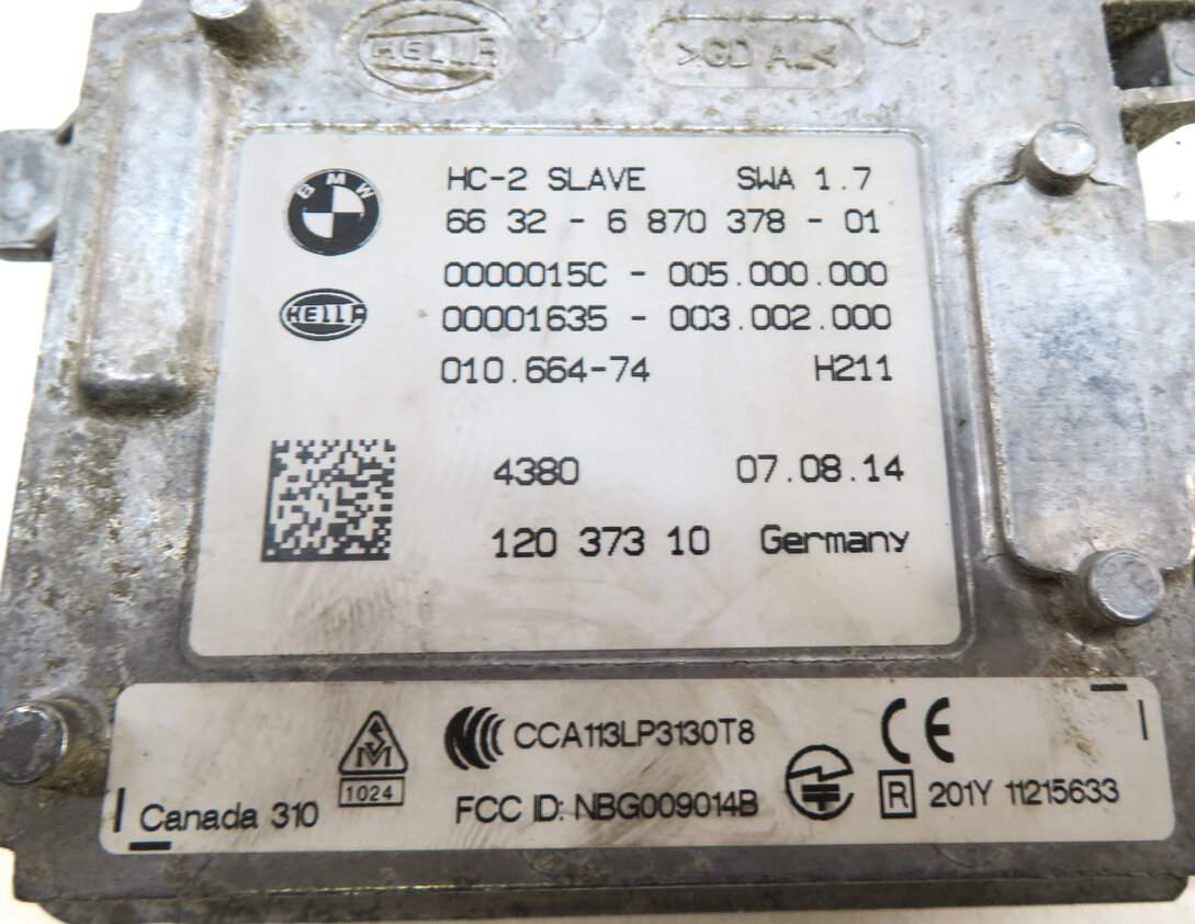 Thumbnail 4: 14-19 BMW X4 X5 X6 F15 F16 F26 REAR RIGHT BLIND SPORT ALERT SENSOR SLAVE MODULE