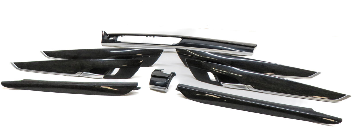 2015 BMW X5 F15 FRONT REAR LEFT RIGHT DOOR DASH CONSOLE TRIM SET (American Oak)