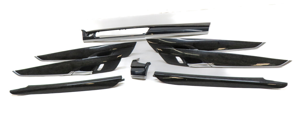 Thumbnail 2: 2015 BMW X5 F15 FRONT REAR LEFT RIGHT DOOR DASH CONSOLE TRIM SET (American Oak)