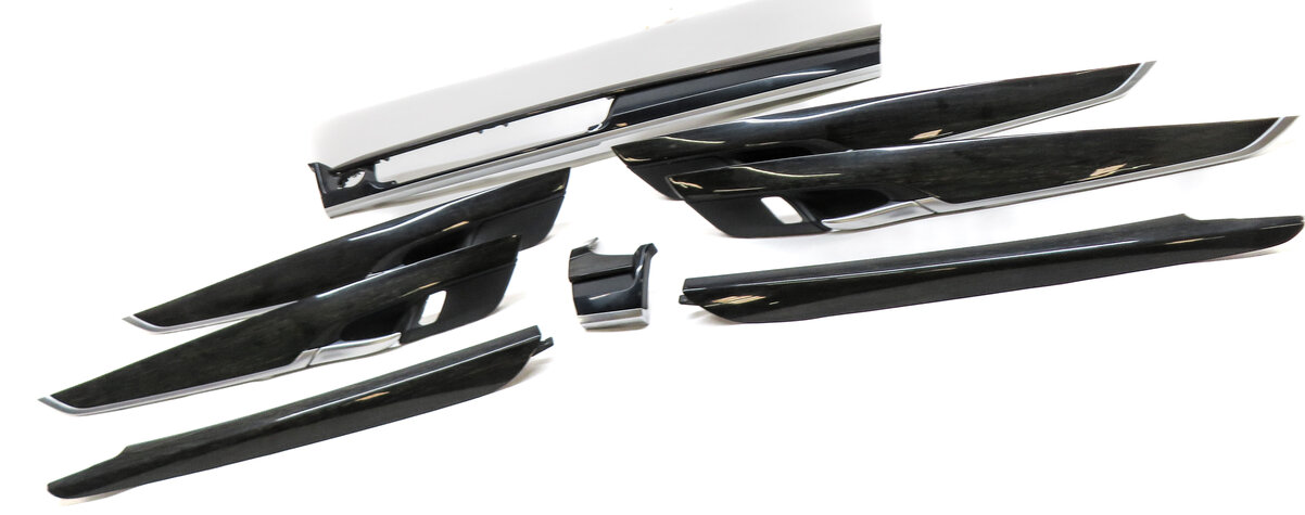 Thumbnail 3: 2015 BMW X5 F15 FRONT REAR LEFT RIGHT DOOR DASH CONSOLE TRIM SET (American Oak)