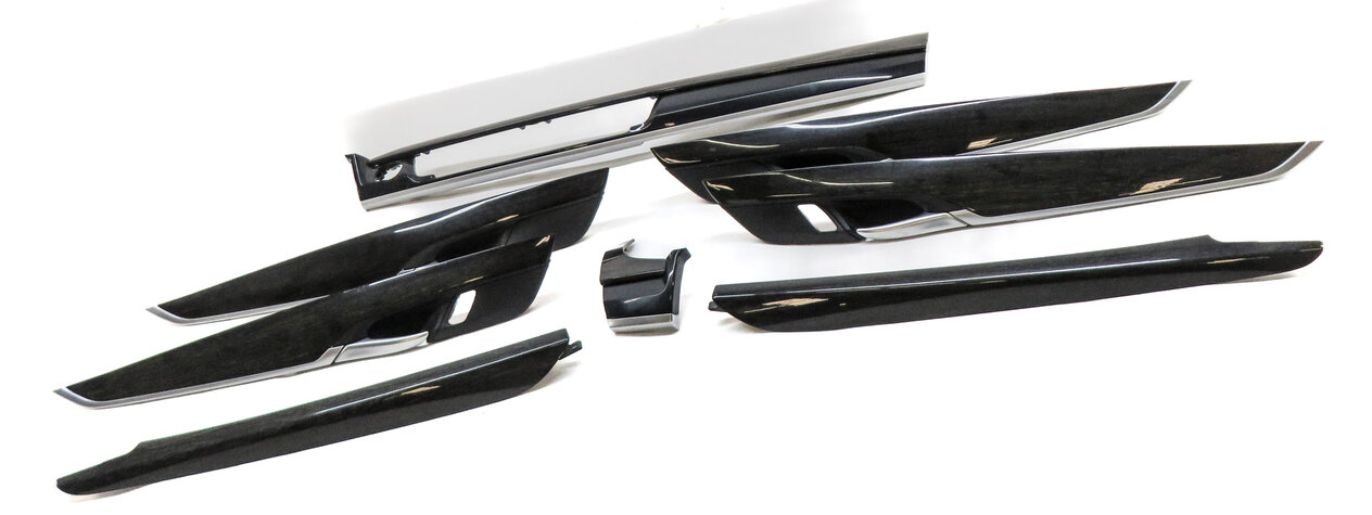 Thumbnail 4: 2015 BMW X5 F15 FRONT REAR LEFT RIGHT DOOR DASH CONSOLE TRIM SET (American Oak)