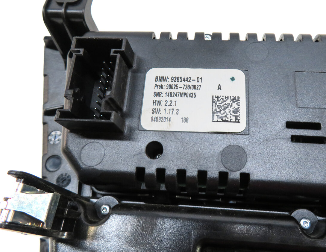 Thumbnail 6: 14-19 BMW X5 X6 X5M X6M F15 F16 FRONT CLIMATE & RADIO CONTROLS (CERAMIC) w/ TRIM