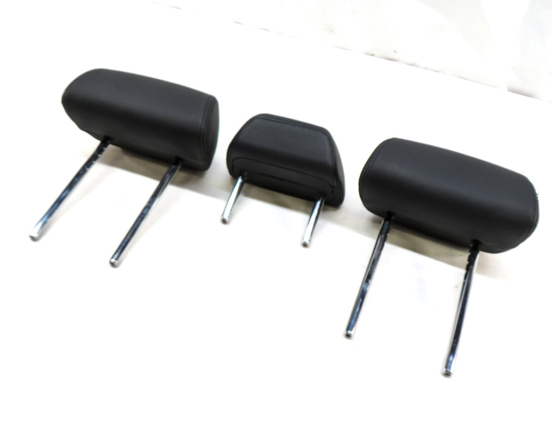 2015 BMW X5 (F15) REAR 2ND ROW LEFT RIGHT CENTER HEADREST SET 3 (Black)