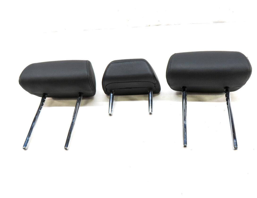 Thumbnail 2: 2015 BMW X5 (F15) REAR 2ND ROW LEFT RIGHT CENTER HEADREST SET 3 (Black)