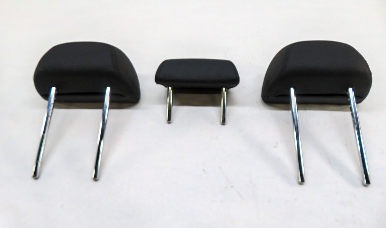 Thumbnail 6: 2015 BMW X5 (F15) REAR 2ND ROW LEFT RIGHT CENTER HEADREST SET 3 (Black)
