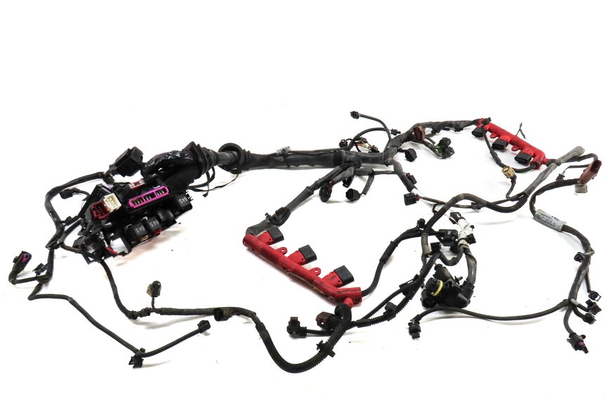 Thumbnail 2: 2016 AUDI Q5 (B8 8R) 3.0L CTUC ENGINE WIRE WIRING HARNESS 06E971627N 06E971627M
