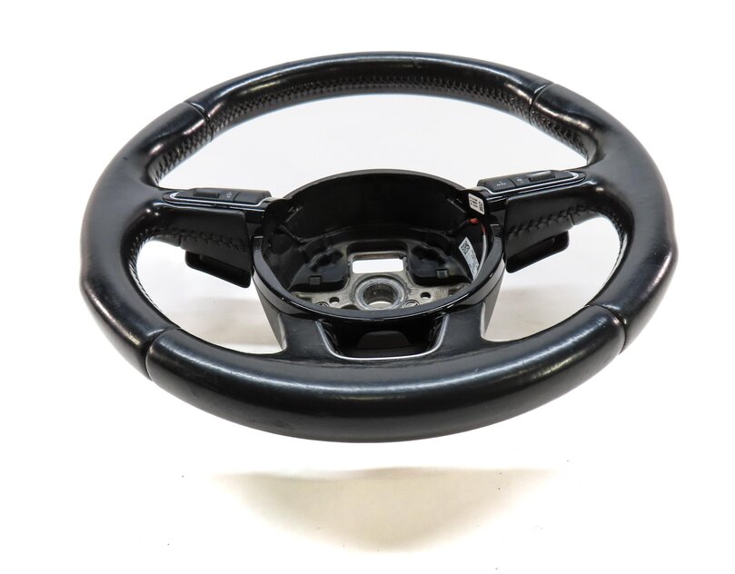 Thumbnail 2: 13-17 AUDI Q5 Q7 SQ5 B8 8R 4M 3 SPOKE STEERING WHEEL w/ SWITCH BUTTONS & PADDLES