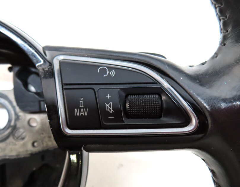 Thumbnail 9: 13-17 AUDI Q5 Q7 SQ5 B8 8R 4M 3 SPOKE STEERING WHEEL w/ SWITCH BUTTONS & PADDLES