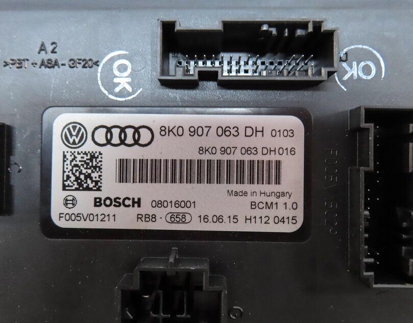 Thumbnail 12: 16-17 AUDI Q5 (B8 8R) 3.0L SUPER IGNITION SPEEDOMETER ENGINE MODULE & KEY SET8