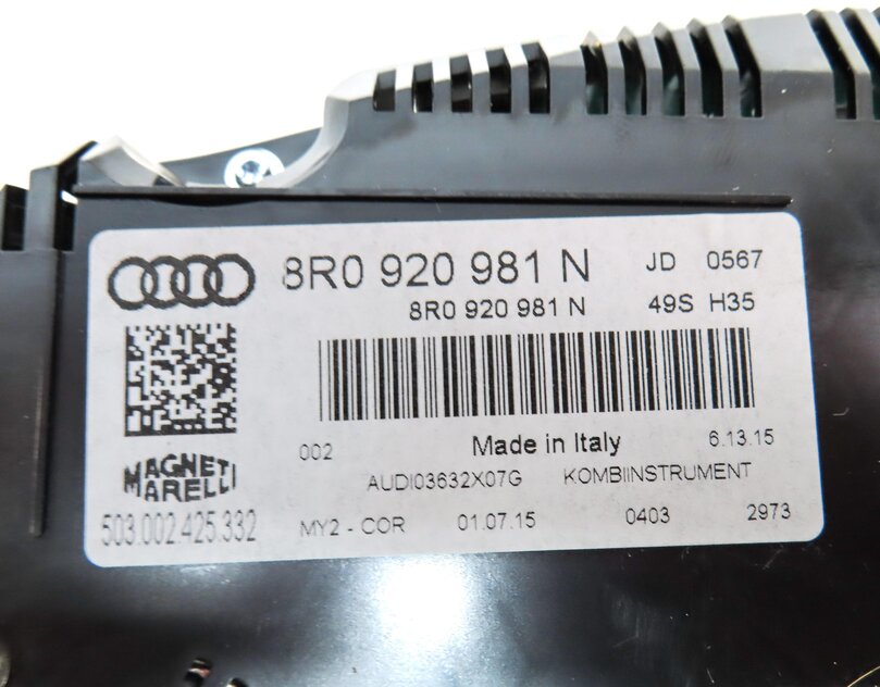 Thumbnail 16: 16-17 AUDI Q5 (B8 8R) 3.0L SUPER IGNITION SPEEDOMETER ENGINE MODULE & KEY SET8