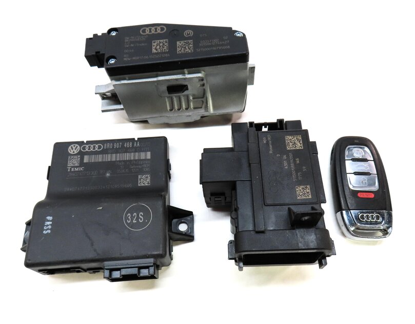 Thumbnail 7: 16-17 AUDI Q5 (B8 8R) 3.0L SUPER IGNITION SPEEDOMETER ENGINE MODULE & KEY SET8