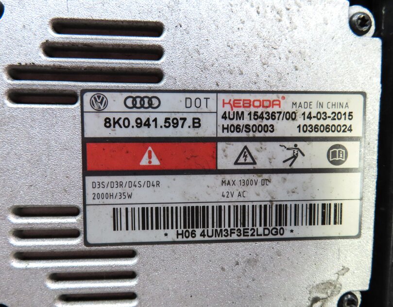 Thumbnail 9: 2013-2017 AUDI Q5 SQ5 (B8 8R) LEFT DRIVER XENON HID HEADLIGHT LAMP (NON AFS)