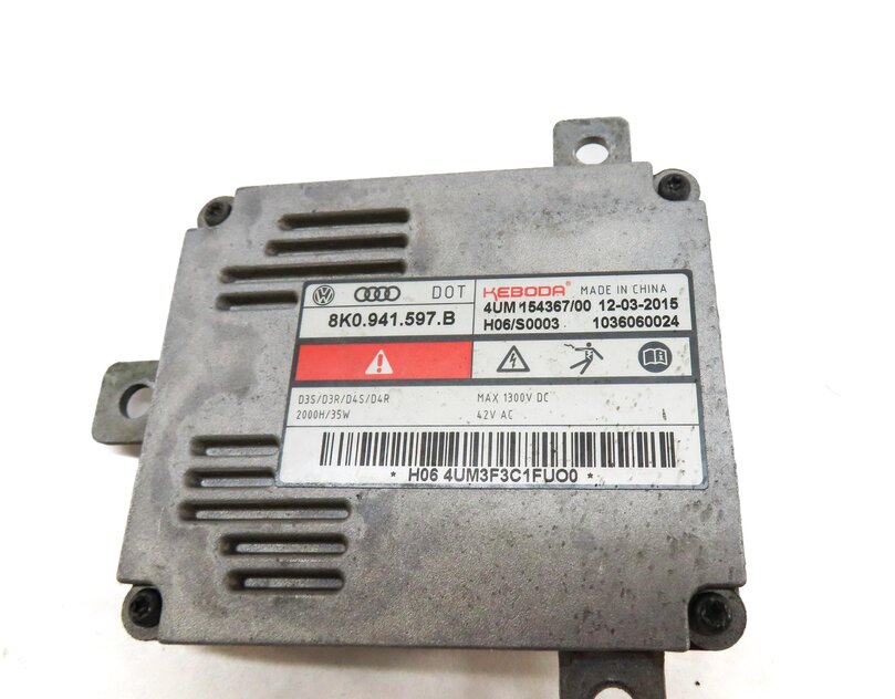 Thumbnail 4: 2016 AUDI Q5 (B8 8R) FRONT RIGHT HEADLIGHT HEAD LIGHT LAMP BALLAST 8K0941597B