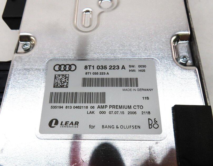 Thumbnail 5: 13-17 AUDI A4 S4 A5 S5 RS5 Q5 Q7 (B8 8K 8R 4M) BANG & OLUFSEN AUDIO AMP AMPLIFER