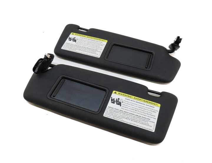 15-17 AUDI Q5 SQ5 (B8 8R) FRONT LEFT & RIGHT SUNVISOR SUN VISOR SET 2 (BLACK)