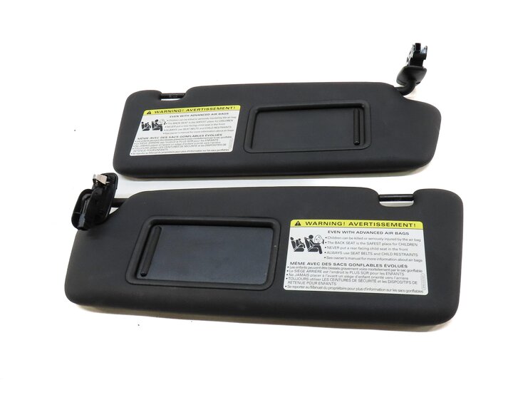 Thumbnail 2: 15-17 AUDI Q5 SQ5 (B8 8R) FRONT LEFT & RIGHT SUNVISOR SUN VISOR SET 2 (BLACK)