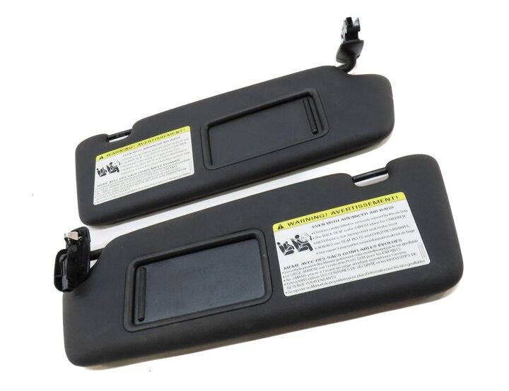 Thumbnail 3: 15-17 AUDI Q5 SQ5 (B8 8R) FRONT LEFT & RIGHT SUNVISOR SUN VISOR SET 2 (BLACK)