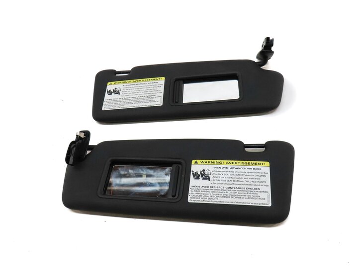 Thumbnail 4: 15-17 AUDI Q5 SQ5 (B8 8R) FRONT LEFT & RIGHT SUNVISOR SUN VISOR SET 2 (BLACK)
