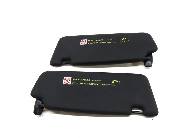 Thumbnail 5: 15-17 AUDI Q5 SQ5 (B8 8R) FRONT LEFT & RIGHT SUNVISOR SUN VISOR SET 2 (BLACK)