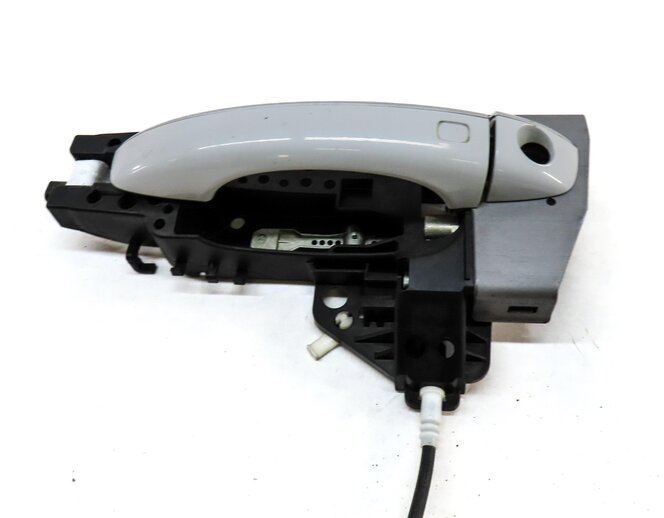 Thumbnail 4: 09-17 AUDI A4 S4 Q5 (B8 8K 8R) LEFT FRONT DRIVER EXTERIOR DOOR HANDLE (WHITE)