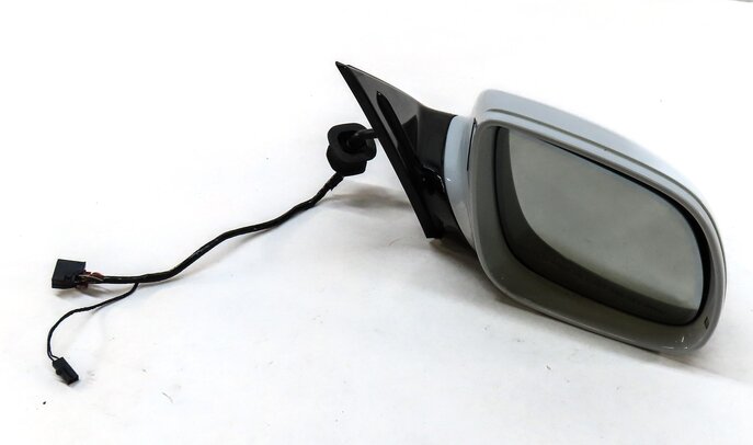 15-17 AUDI Q5 SQ5 (B8 8R) RIGHT PFOLD AUTODIM BLIND SPOT DOOR MIRROR (WHITE)