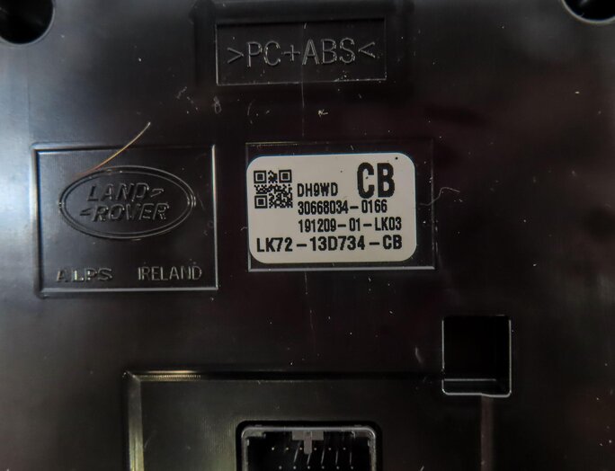 Thumbnail 7: 20-21 DISCOVERY SPORT (L550) FRONT DIGITAL HVAC A/C HEATER CLIMATE CONTROL PANEL