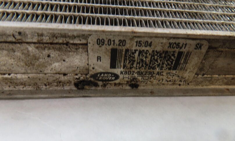 Thumbnail 8: 20-22 DISCOVERY SPORT EVOQUE (L550 L538) FORWARD AUXILIARY INTERCOOLER RADIATOR