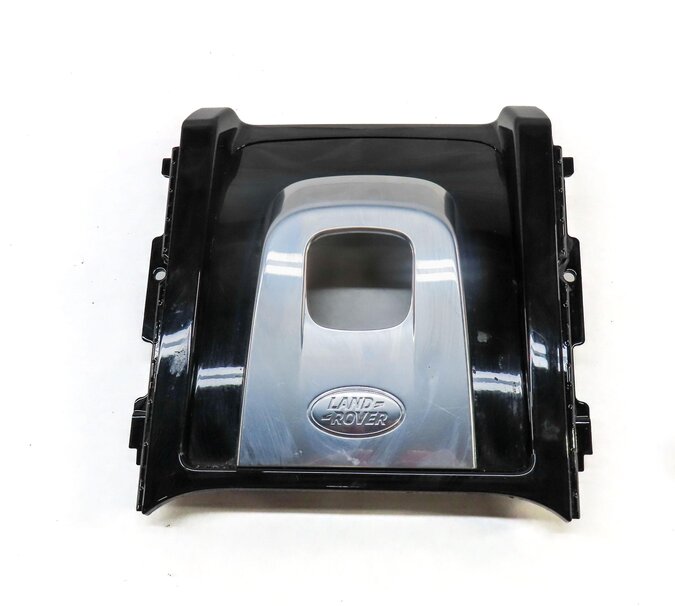 Thumbnail 2: 2020 DISCOVERY SPORT (L550) FLOOR GEAR SHIFTER TRIM SILVER & GLOSS BLACK VENEER