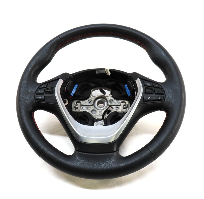Thumbnail 2: 18-21 BMW 2 3 4 M3 SERIES F22 F30 F32 3 SPOKE STEERING WHEEL w/ SWITCHES PADDLES