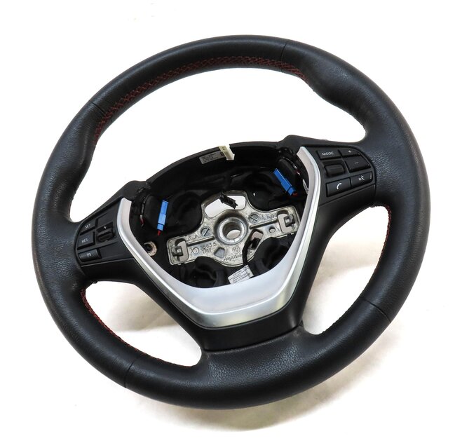 Thumbnail 3: 18-21 BMW 2 3 4 M3 SERIES F22 F30 F32 3 SPOKE STEERING WHEEL w/ SWITCHES PADDLES